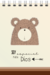 Anotador Anillado C01 OSO MARRON