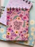 Anotador Anillado C18 flores rosa