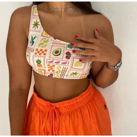 TOP MAITÊ ESTAMPADO FRUITS - comprar online