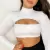 CROPPED MENDY BRANCO MANGA LONGA