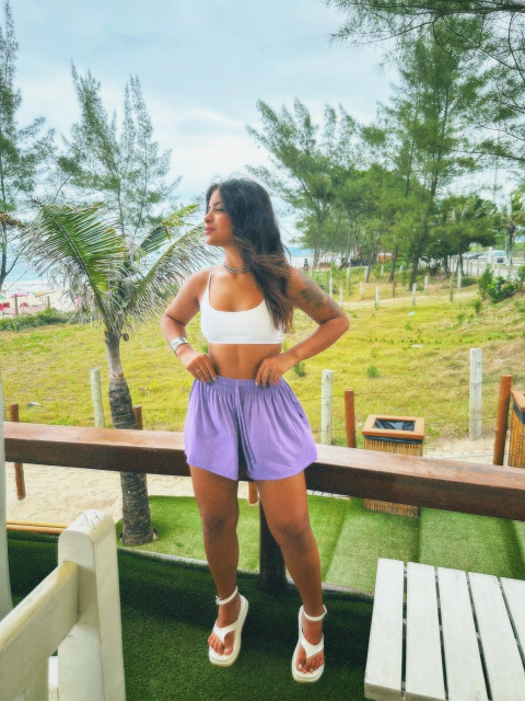SHORT SAIA LILÁS