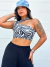 CROPPED KATY ZEBRA PRETO na internet