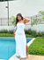 VESTIDO LONGO CRIS COM FENDA - comprar online