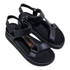 Sandalias Anca & Co Mujer Urbanas Brillos Abigail Cuero Moda (ANABIGAI) - tienda online