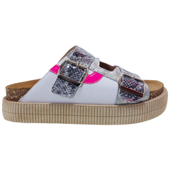 Sandalias Anca & Co Mujer Verano Asia Zuecos Tipo Birk Cuero
