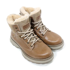 Borcegos Anca & Co Botas Cuero Mujer Con Piel Berlin Urbanas