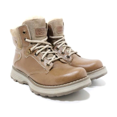 Borcegos Anca & Co Botas Cuero Mujer Con Piel Berlin Urbanas