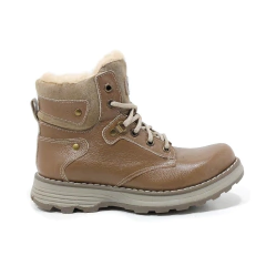 Borcegos Anca & Co Botas Cuero Mujer Con Piel Berlin Urbanas
