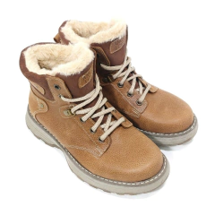 Borcegos Anca & Co Botas Cuero Mujer Con Piel Berlin Urbanas