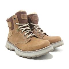 Borcegos Anca & Co Botas Cuero Mujer Con Piel Berlin Urbanas