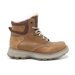 Borcegos Anca & Co Botas Cuero Mujer Con Piel Berlin Urbanas