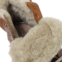 Borcegos Anca & Co Botas Cuero Mujer Con Piel Berlin Urbanas (ANBERLIN)