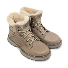 Borcegos Anca & Co Botas Cuero Mujer Con Piel Berlin Urbanas