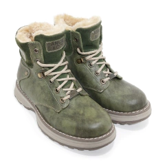 Borcegos Anca & Co Botas Cuero Mujer Con Piel Berlin Urbanas