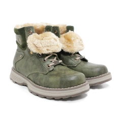 Borcegos Anca & Co Botas Cuero Mujer Con Piel Berlin Urbanas