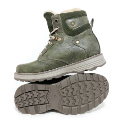 Borcegos Anca & Co Botas Cuero Mujer Con Piel Berlin Urbanas