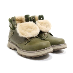 Borcegos Anca & Co Botas Cuero Mujer Con Piel Berlin Urbanas