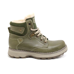 Borcegos Anca & Co Botas Cuero Mujer Con Piel Berlin Urbanas