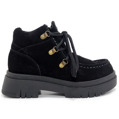 Borcegos Mujer Anca & Co Cuero Gamuza Berly Moda Urbanos