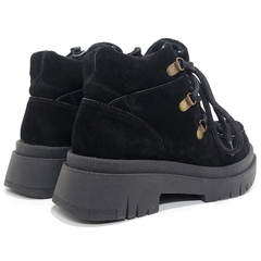 Borcegos Mujer Anca & Co Cuero Gamuza Berly Moda Urbanos