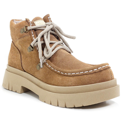Borcegos Mujer Anca & Co Cuero Gamuza Berly Moda Urbanos