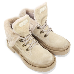 Borcegos Mujer Anca & Co Cuero Gamuza Justina Moda Urbanos