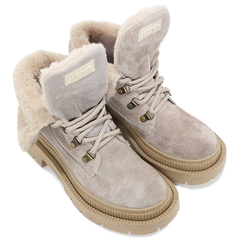 Borcegos Mujer Anca & Co Cuero Gamuza Justina Moda Urbanos