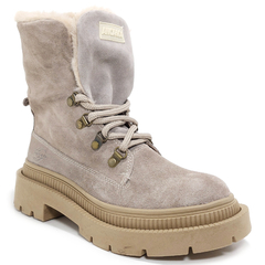 Borcegos Mujer Anca & Co Cuero Gamuza Justina Moda Urbanos
