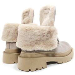 Borcegos Mujer Anca & Co Cuero Gamuza Justina Moda Urbanos