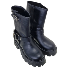 Botas Mujer Anca & Co Plataforma Cuero Vacuno Kenya Hebillas