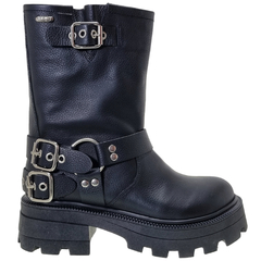 Botas Mujer Anca & Co Plataforma Cuero Vacuno Kenya Hebillas