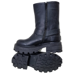 Botas Mujer Anca & Co Plataforma Cuero Vacuno Kenya Hebillas