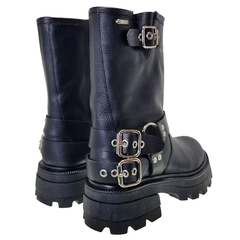 Botas Mujer Anca & Co Plataforma Cuero Vacuno Kenya Hebillas
