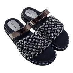 Sandalias Anca & Co Mujer Moda Urbanas Zuecos Livia Brillos (ANLIVIA) - tienda online