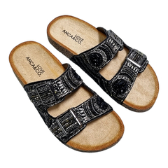 Sandalias Anca & Co Mujer Urbanas Brillos Natal Zuecos Birk (ANNATAL) - tienda online