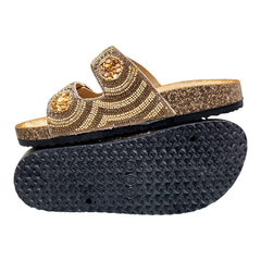 Sandalias Anca & Co Mujer Urbanas Brillos Natal Zuecos Birk (ANNATAL) - tienda online