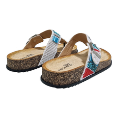 Sandalias Anca & Co Mujer Urbanas Brillos Tulum Ojotas Bajas (ANTULUM) - comprar online