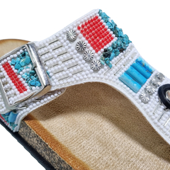 Sandalias Anca & Co Mujer Urbanas Brillos Tulum Ojotas Bajas (ANTULUM) - tienda online