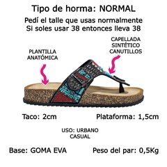 Sandalias Anca & Co Mujer Urbanas Brillos Tulum Ojotas Bajas (ANTULUM) - comprar online
