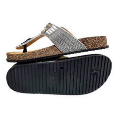 Sandalias Anca & Co Mujer Urbanas Brillos Tulum Ojotas Bajas (ANTULUM) en internet