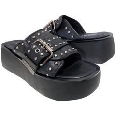 Sandalias Anca & Co Mujer Valeria Zuecos Verano Cuero Vacuno
