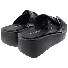 Sandalias Anca & Co Mujer Valeria Zuecos Verano Cuero Vacuno