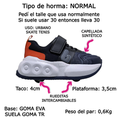 Zapatillas Nena Mujer Skate Tenis Rueditas Bibi Skts 01 (BISKTS01) - Zona Shop