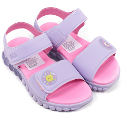 Sandalias Nena Mujer Con Luces Led Bajas Bibi Srl01 Velcro
