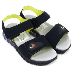 Sandalias Nene Varon Con Luces Led Bajas Bibi Srl01 Velcro