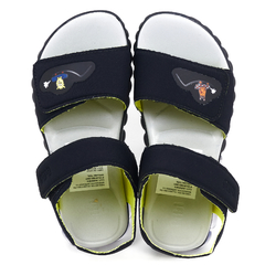 Sandalias Nene Varon Con Luces Led Bajas Bibi Srl01 Velcro