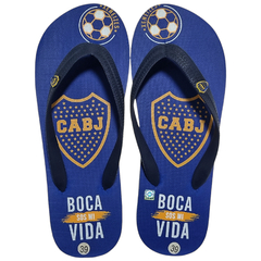 Ojotas Boca Jrs Producto Oficial Hombre 042000 Goma Playa (BJ042000)