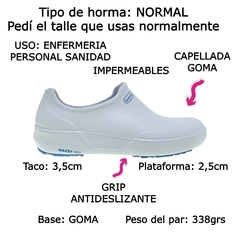 Zapatillas Mujer Boaonda Enfermera Hospital Goma Maxxi (BOMAXXI) - Zona Shop