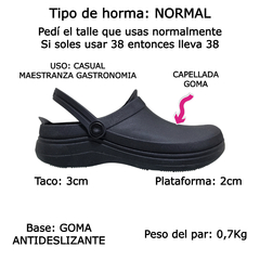 Zuecos Mujer Boaonda Enfermera Hospital Sandalias Goma Safe (BOSAFE)