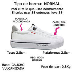 Zapatillas Coca Cola Shoes Mujer Urbanas Town Confort Moda (CCIPTOWN) - tienda online